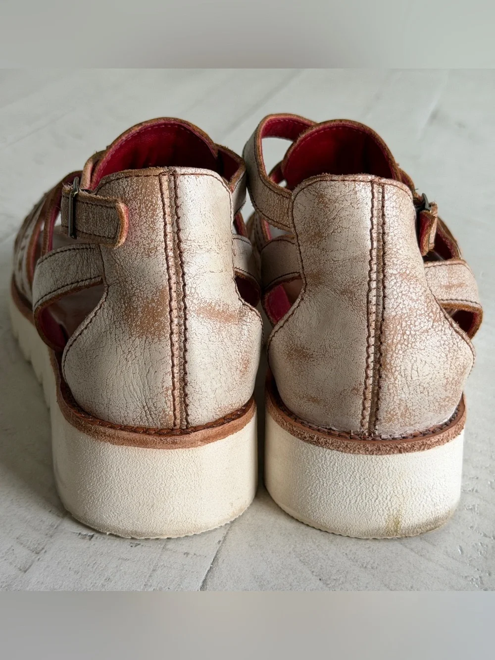 Bed Stu wonder leather platform sandal distressed Nectar Lux Size 9.5